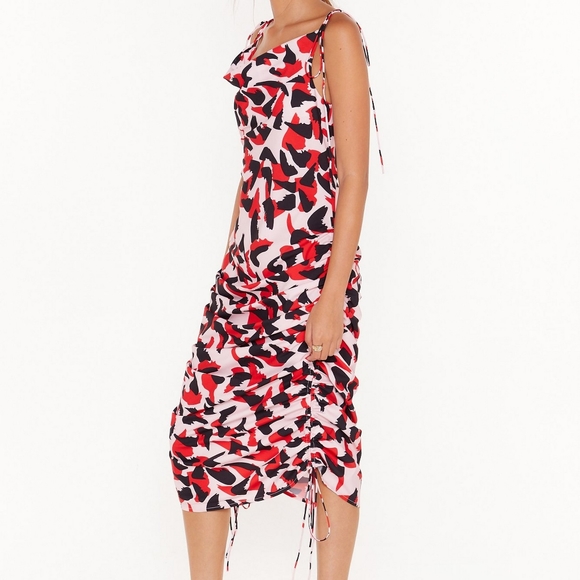 NEW 🌺 So Bold Abstract Midi Dress NWT - Picture 3 of 7